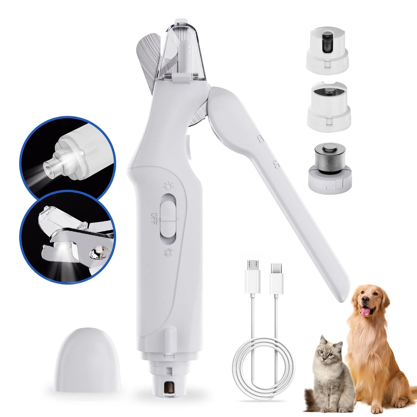 2-IN-1 CAT NAIL CLIPPER & GRINDER