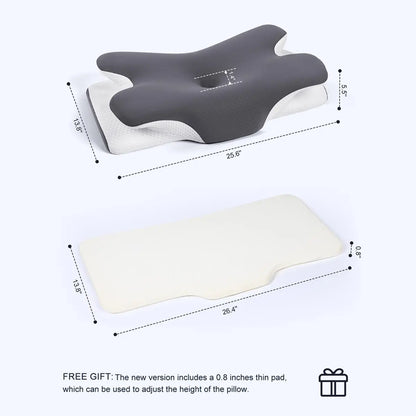 ERGONOMIC NECK SUPPORT FOR COOLER, BETTER SLEEP